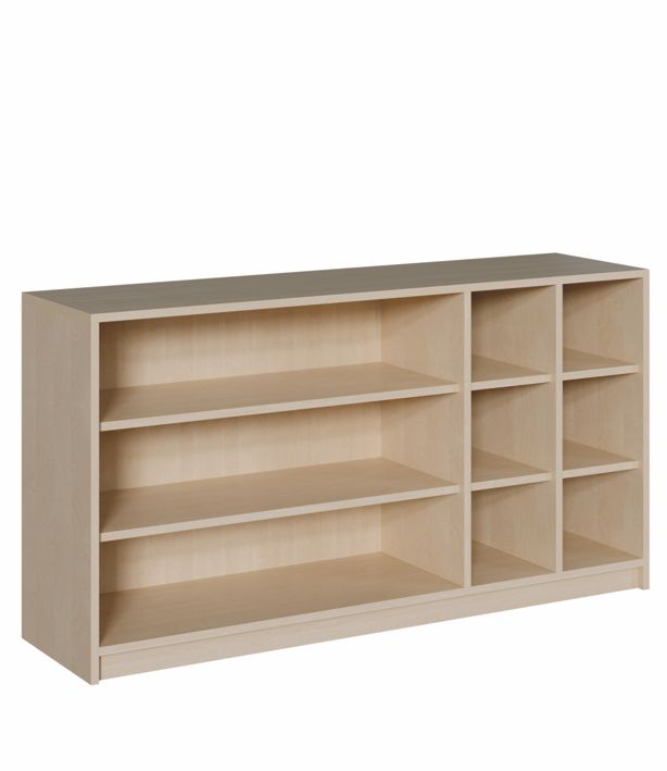 K Raumteilerschrank 80 cm, 3 große/6 kleine Fächer